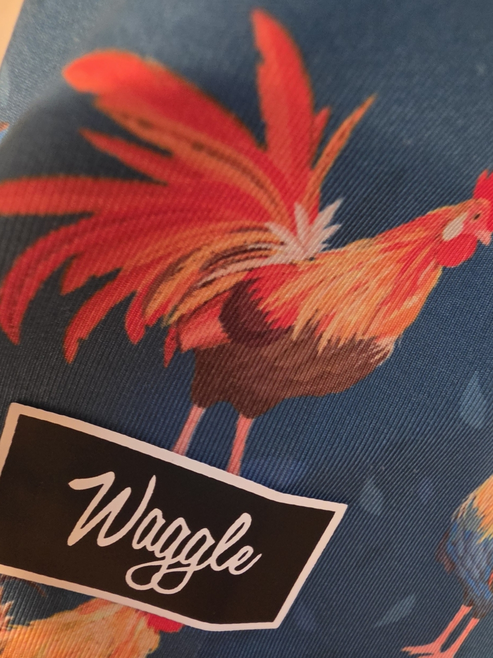 Men's Navy Blue Rooster Print Shirt - Picture 2 of 3